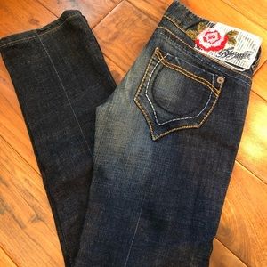 BLUE TATTOO JEANS size 28